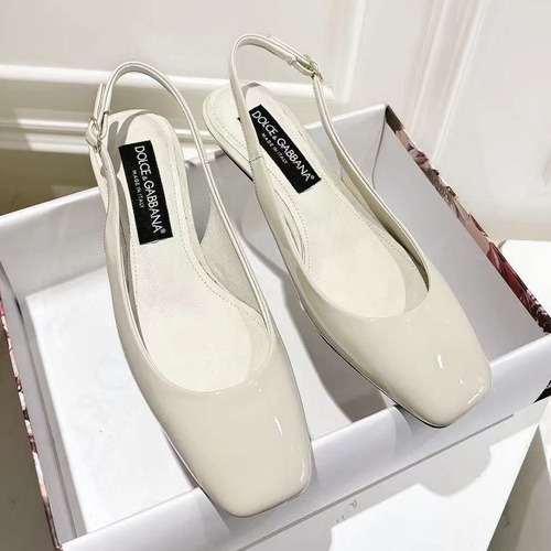 Dolce & Gabbana Patent Heel Pumps Patent Leather Lambskin Black 돌체앤가바나 페이턴트 힐 펌프스 페이턴트 레더 양가죽 블랙 굽높이약 3.5cm