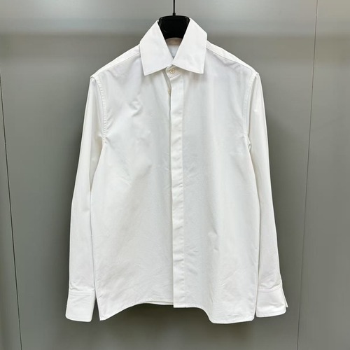 Saint Laurent Le Cassandre Shirt Cotton White 생로랑 르 카산드르 셔츠 코튼 화이트