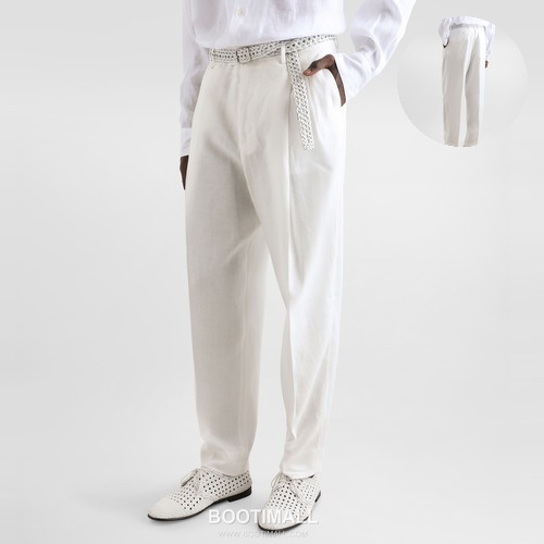 Dolce & Gabbana Linen Canvas Trousers Linen Burgundy 돌체앤가바나 리넨 캔버스 트라우저 리넨 버건디