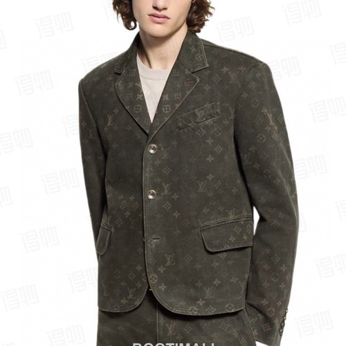 Louis Vuitton Monogram Denim Blazer Denim Dark Khaki 루이비통 모노그램 데님 블레이저 데님 다크 카키