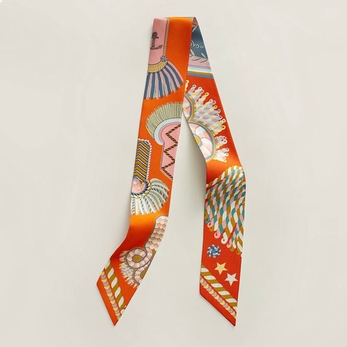 Hermes Twilly Silk Scarf Silk Twill Multicolor 에르메스 트윌리 실크 스카프 실크 트윌 멀티컬러 86cm
