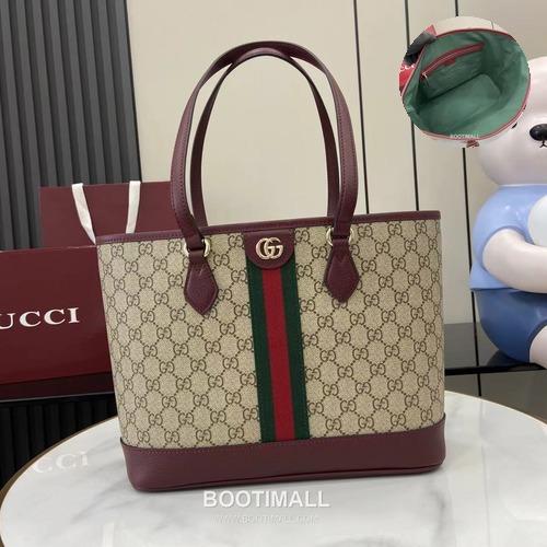 Gucci Ophidia Top Handle GG Canvas Brown Top Handle Bag 구찌 오피디아 탑 핸들백 836849 GG 캔버스 브라운 탑핸들백 31cm