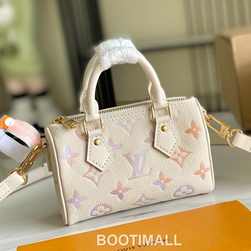 Louis Vuitton Nano Speedy Monogram Empreinte White 루이비통 나노 스피디 모노그램 앙프렝뜨 화이트 16cm