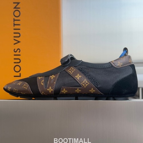 Louis Vuitton Sneakerina Ballet Sneaker Suede Calfskin Leather Brown Sneakers 루이비통 스니케리나 발레 스니커즈 스웨이드 송아지 가죽 브라운 굽높이약 1.5cm