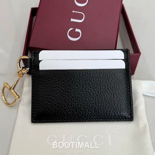 Gucci Half Horsebit Card Holder Grained Soft Leather Green 구찌 반 마 말발굽 카드홀더 그레인드 소프트 가죽 그린 10cm