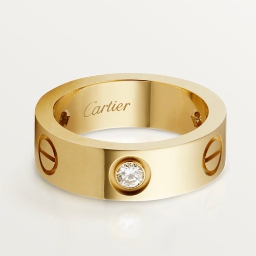 Cartier Three Diamond Ring 18K Gold, Diamond 까르띠에 쓰리 다이아몬드 링 18K 골드, 다이아몬드
