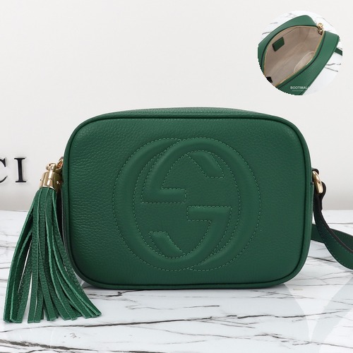 Gucci Tote Bag 308364 Grained Leather Green 구찌 토트백 308364 그레인드 가죽 그린 21cm