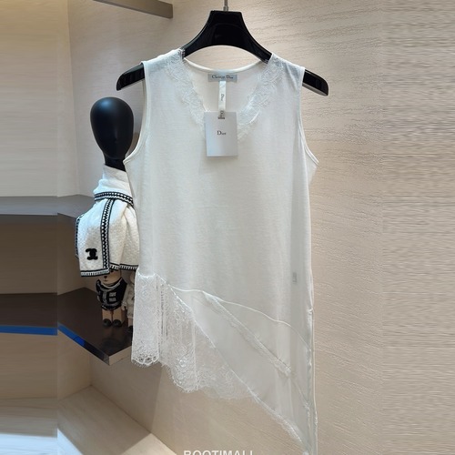 Dior Sleeveless Top Cotton 디올 슬리브리스 탑 코튼