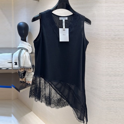Dior Sleeveless Top Cotton 디올 슬리브리스 탑 코튼