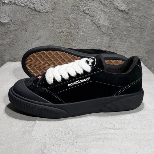 Casablanca Samurai Sneaker Suede Cowhide Black Sneakers 카사블랑카 사무라이 스니커즈 스웨이드 소가죽 블랙