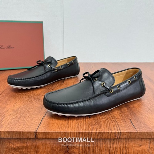 Loro Piana Dot Sole Moccasin Suede Leather Black Loafer 로로피아나 닷 솔 모카신 스웨이드 레더 블랙 로퍼