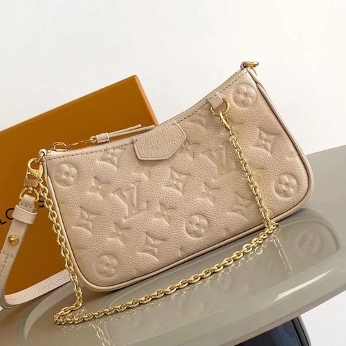 Louis Vuitton Easy Pouch Monogram Leather Dune 루이비통 이지 파우치 모노그램 레더 샌드 19cm