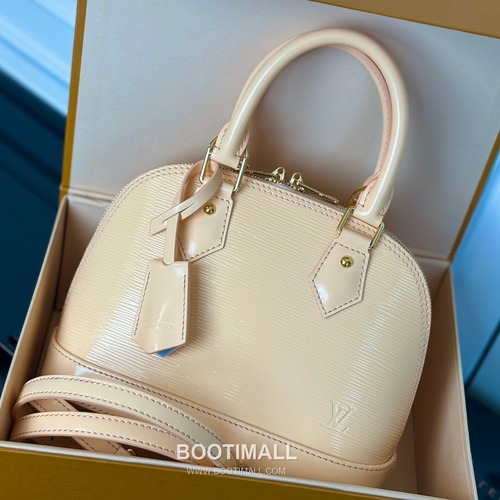 Louis Vuitton Alma BB Epi Leather Apricot Top Handle Bag 루이비통 알마 BB M40301 에피 레더 살구 핸드백 24cm