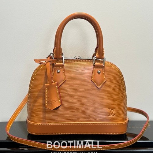 Louis Vuitton Alma BB Epi Leather Brown Top Handle Bag 루이비통 알마 BB M40301 에피 레더 브라운 토트백 25cm