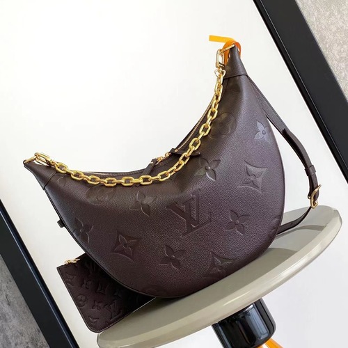 Louis Vuitton Loop Hobo Monogram Empreinte Cowhide Leather Brown Hobo Bag 루이비통 루프 호보 모노그램 앙프렝뜨 소가죽 브라운 호보백 38cm