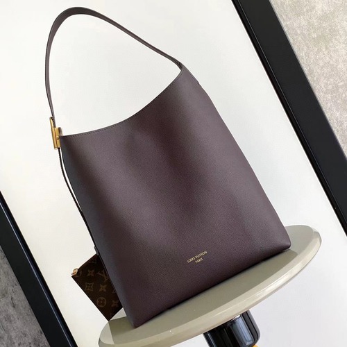 Louis Vuitton Low Key Hobo MM Cowhide Leather Black Hobo Bag 루이비통 로우 키 호보 미디엄 M24856 소가죽 블랙 호보백 35cm