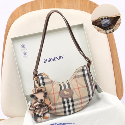 Gucci Half-Moon Check Shoulder Bag Check Fabric 구찌 하프문 체크 숄더백 308158 체크 패브릭 23.5cm -2