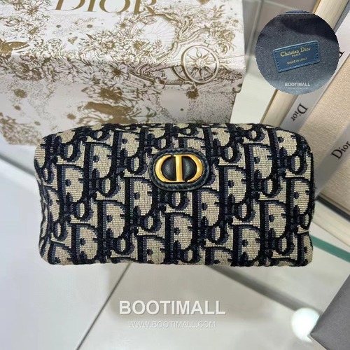 Dior 30 Montaigne Vénus Oblique Oblique Jacquard Blue Clutch 디올 30 몽테뉴 베누스 오블리크 오블리크 자카드 블루 클러치 22cm