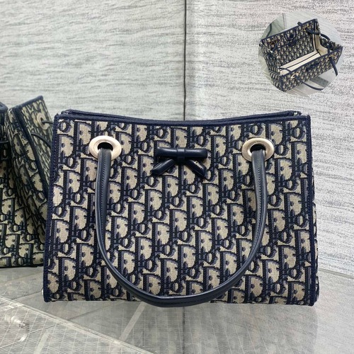 Louis Vuitton Oblique Bow Tote Canvas Tote Bag 루이비통 오블리크 보우 토트 캔버스 토트백 27cm