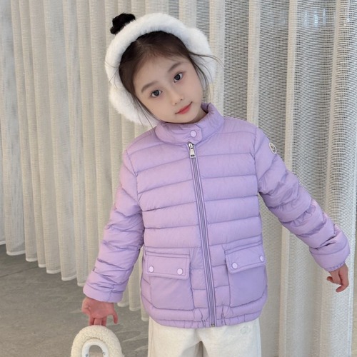 Balenciaga Light Down Kids Duck Down Purple Down Jacket 발렌시아가 라이트 다운 키즈 덕다운 퍼플 다운 재킷