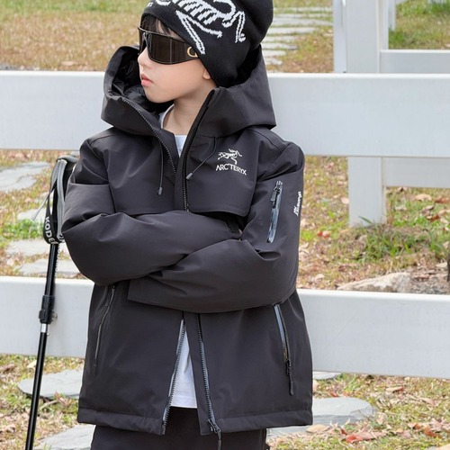 Arc'teryx Kids Hooded Down Yellow Down Jacket 아크테릭스 키즈 후드 다운 옐로우 다운 재킷