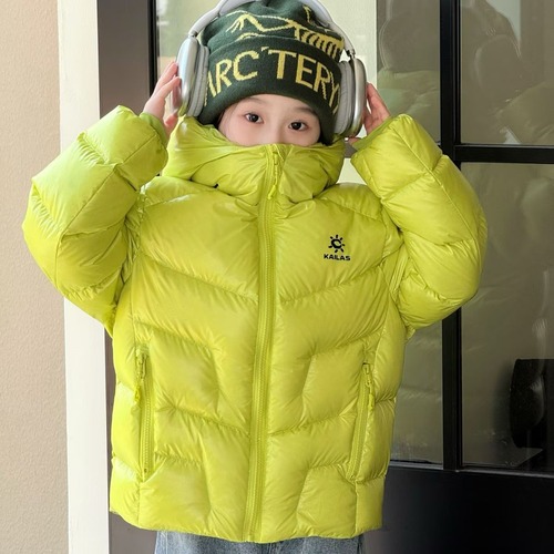 Kailas Short Down Hoodie Green Down Jacket 카일라스 숏 다운 후디 그린 다운 재킷