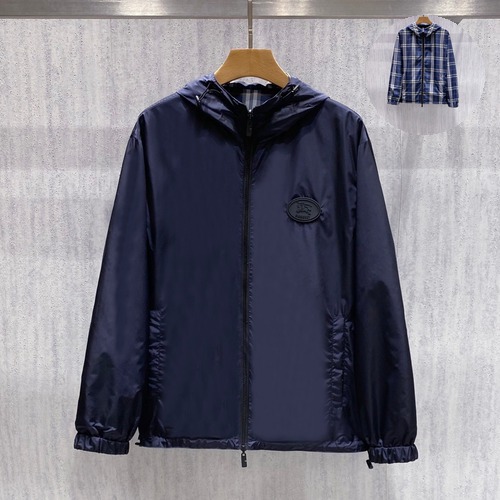 Burberry Oval Patch Hooded Navy Windbreaker 버버리 오벌 패치 후드 네이비 바람막이