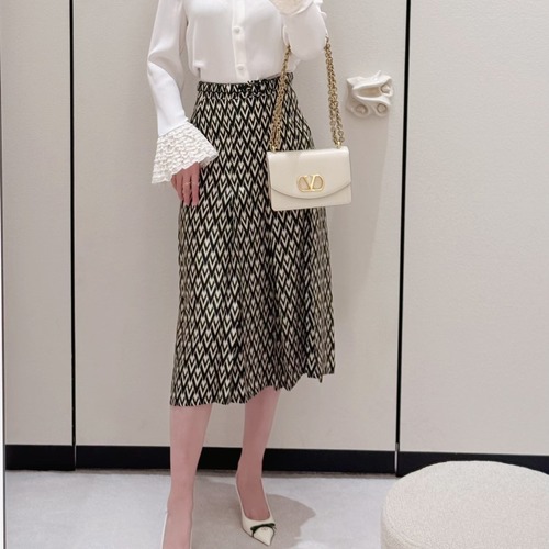 Louis Vuitton Monogram Twill Skirt Twill 루이비통 모노그램 트윌 스커트 트윌