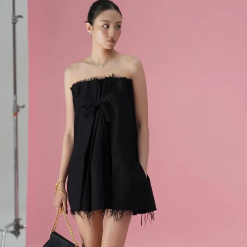 Prada Bow Ruched Set Dress 프라다 리본 셔링 세트 드레스