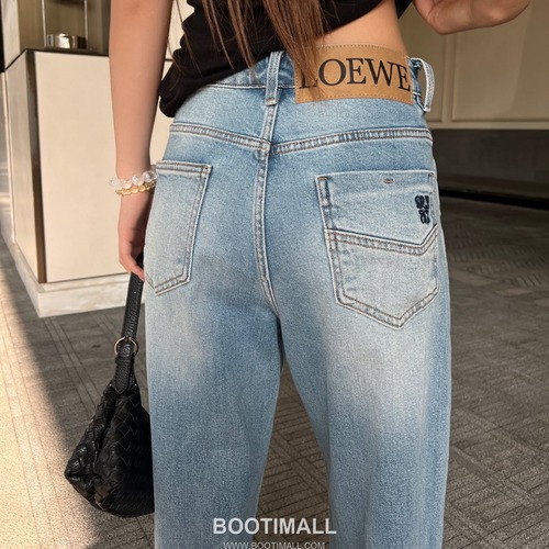 Loewe Curved Blade Denim Pants Cotton Denim 로에베 커브 블레이드 데님 팬츠 코튼 데님