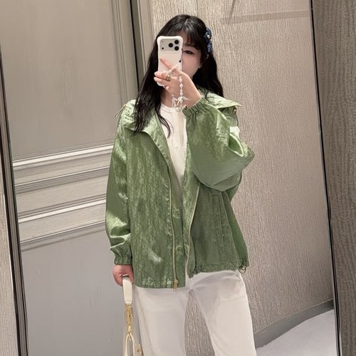 Dior Early Spring Monogram Hooded Navy Windbreaker 디올 얼리 스프링 모노그램 후드 네이비 바람막이