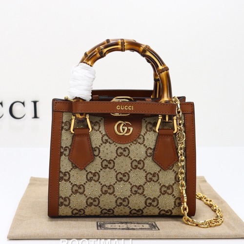 Gucci Mini Canvas Canvas Leather Beige Top Handle Bag 구찌 미니 캔버스 캔버스 가죽 베이지 탑핸들백 20cm