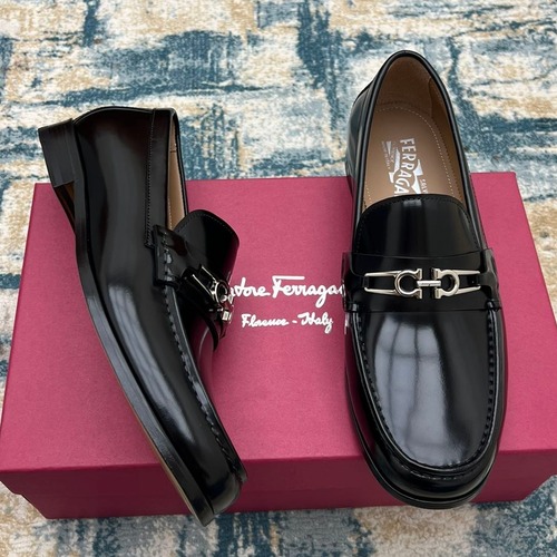 Fendi Calfskin Buckle Derby Calfskin Leather Black Dress Shoes 펜디 송아지가죽 버클 더비 송아지가죽 블랙 드레스 슈즈