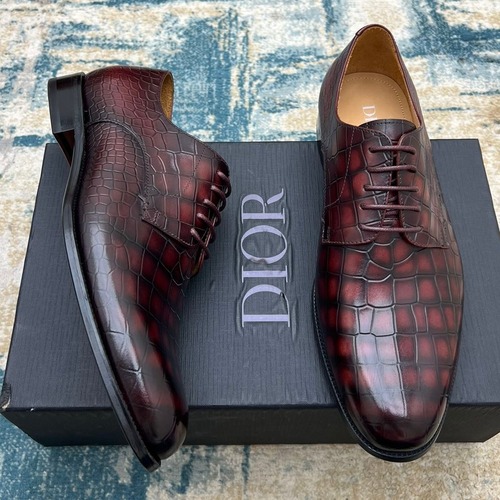 Dior Hand-Polished Calfskin Derby Calfskin Leather Dress Shoes 디올 핸드폴리시드 송아지가죽 더비 송아지가죽 드레스 슈즈