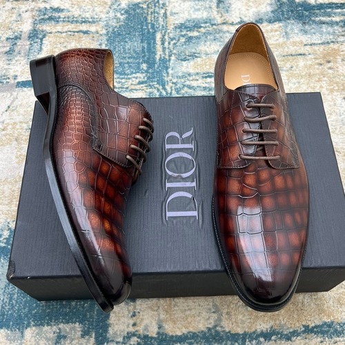 Dior Hand-Polished Calfskin Derby Calfskin Leather Dress Shoes 디올 핸드폴리시드 송아지가죽 더비 송아지가죽 드레스 슈즈