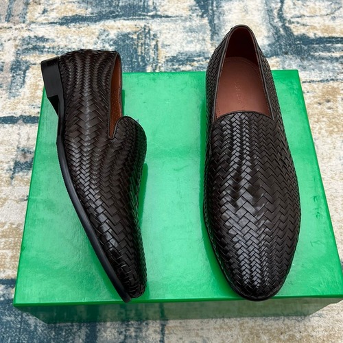 Bottega Veneta Intrecciato Calfskin Derby Calfskin Leather Black Dress Shoes 보테가 베네타 인트레치아토 송아지가죽 더비 송아지가죽 블랙 드레스 슈즈