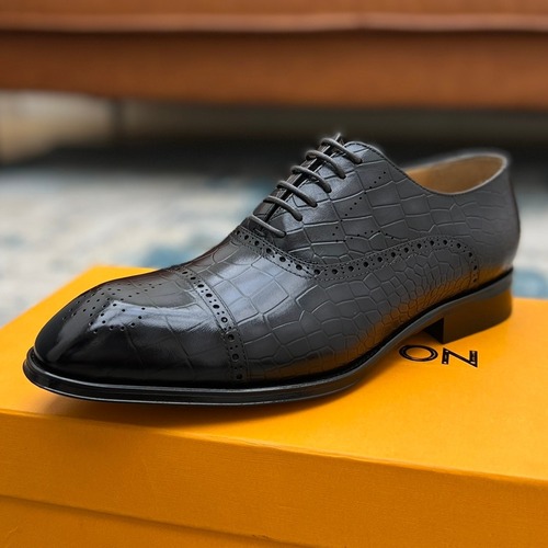 Louis Vuitton Hand-Polished Calfskin Derby Calfskin Leather Black Dress Shoes 루이비통 핸드폴리시 송아지가죽 더비 송아지가죽 블랙 드레스 슈즈