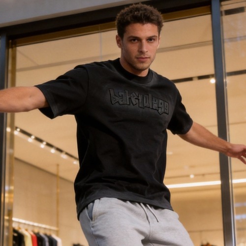 Balenciaga Patch Embroidery Tee White T-Shirt 발렌시아가 패치 자수 티 화이트 티셔츠