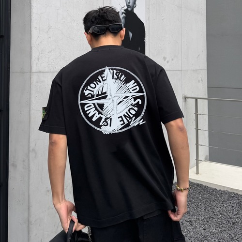 Stone Island 260g Crewneck Tee Black T-shirt 스톤아일랜드 260g 크루넥 티 블랙 티셔츠