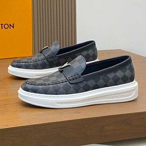 Louis Vuitton Monogram Leather 루이비통 모노그램 레더 캐주얼 더비 송아지가죽 더비 슈즈