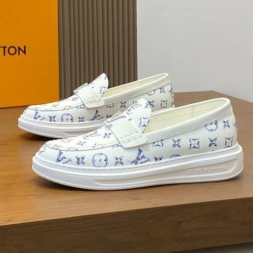 Louis Vuitton Monogram Leather 루이비통 모노그램 레더 캐주얼 더비 송아지가죽 더비 슈즈