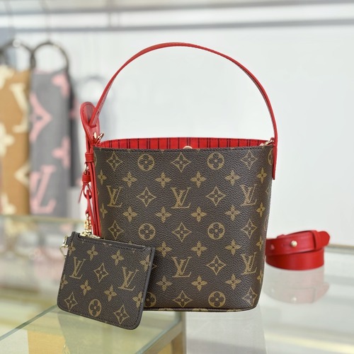 Louis Vuitton All In BB Monogram Canvas M28317 루이비통 올인 BB 모노그램 캔버스 레드 토트백 16cm
