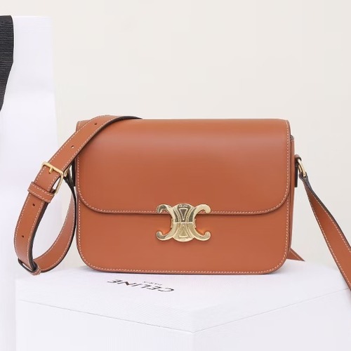 Celine Triomphe Medium Flap Smooth Calfskin Black Long Wallet 셀린느 트리옴프 미디엄 플랩 스무스 카프스킨 블랙 장지갑 22.5cm