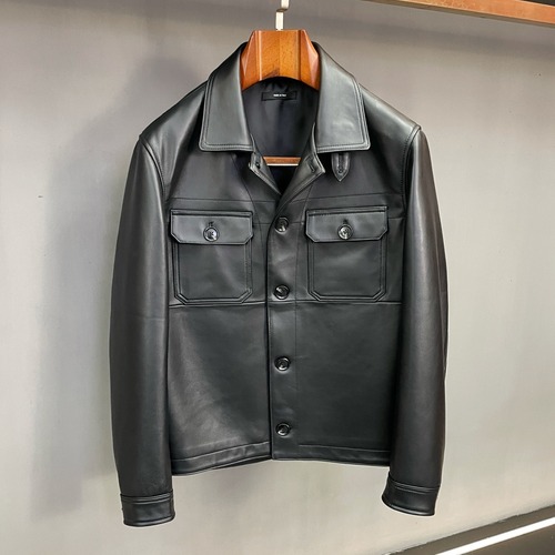 Tom Ford S/S Leather Flight Jacket Lambskin Black 톰포드 톰 SS 레더 플라이트 재킷 양가죽 블랙