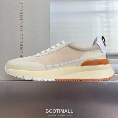 Brunello Cucinelli Cotton Knit Calfskin Platform Lambskin Rubber Black Sneakers 브루넬로 쿠치넬리 코튼 니트 카프스킨 플랫폼 램스킨 러버 블랙 스니커즈