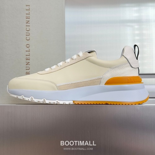 Brunello Cucinelli Cotton Knit Calfskin Platform Lambskin Rubber Black Sneakers 브루넬로 쿠치넬리 코튼 니트 카프스킨 플랫폼 램스킨 러버 블랙 스니커즈