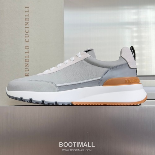 Brunello Cucinelli Cotton Knit Calfskin Platform Lambskin Rubber Black Sneakers 브루넬로 쿠치넬리 코튼 니트 카프스킨 플랫폼 램스킨 러버 블랙 스니커즈