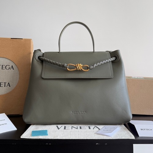 Bottega Veneta Ciao Intrecciato Knot Smooth Calfskin Top Handle Bag 보테가 베네타 차오 인트레치아토 노트 스무스 카프스킨 탑핸들백 34cm