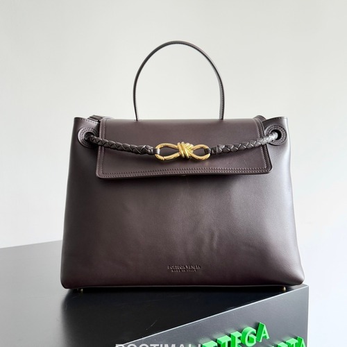 Bottega Veneta Ciao Intrecciato Knot Smooth Calfskin Top Handle Bag 보테가 베네타 차오 인트레치아토 노트 스무스 카프스킨 탑핸들백 34cm