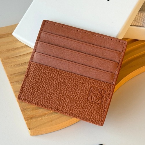 Loewe 2025 Upgrade Card Case Litchi-Grain Cowhide Holder 로에베 2025 업그레이드 L1150 카드 케이스 리치패턴 소가죽 10cm